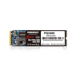 Ổ cứng SSD Kingmax Zeus PQ3480 128GB M.2 2280 PCIe NVMe Gen 3x4 (Đọc 1800MB/s - Ghi 550MB/s) - (KMPQ3480 - 128G4)